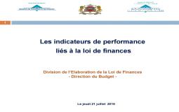 Séminaire « Les indicateurs de Performance liés à la Préparation de la Loi de Finances »